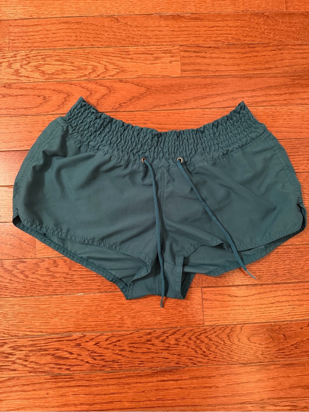 Old Navy Teal Smocked-Waist Athletic Shorts